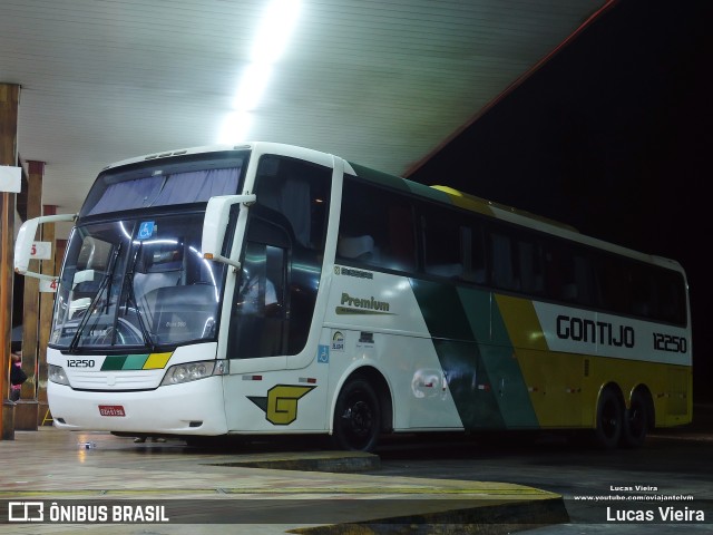 Empresa Gontijo de Transportes 12250 na cidade de João Monlevade, Minas Gerais, Brasil, por Lucas Vieira. ID da foto: 9683308.