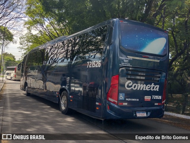 Viação Cometa 721526 na cidade de São Paulo, São Paulo, Brasil, por Espedito de Brito Gomes. ID da foto: 9684918.