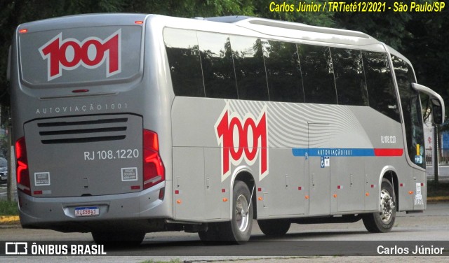 Auto Viação 1001 RJ 108.1220 na cidade de São Paulo, São Paulo, Brasil, por Carlos Júnior. Número da foto: #9684628.