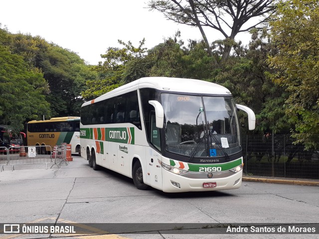 Empresa Gontijo de Transportes 21690 na cidade de São Paulo, São Paulo, Brasil, por Andre Santos de Moraes. ID da foto: 9683154.