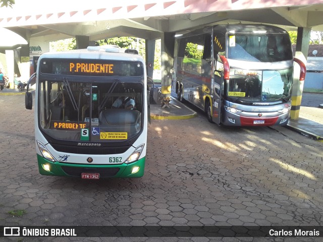 Empresa de Transportes Andorinha 6362 na cidade de Presidente Venceslau, São Paulo, Brasil, por Carlos Morais. ID da foto: 9682539.