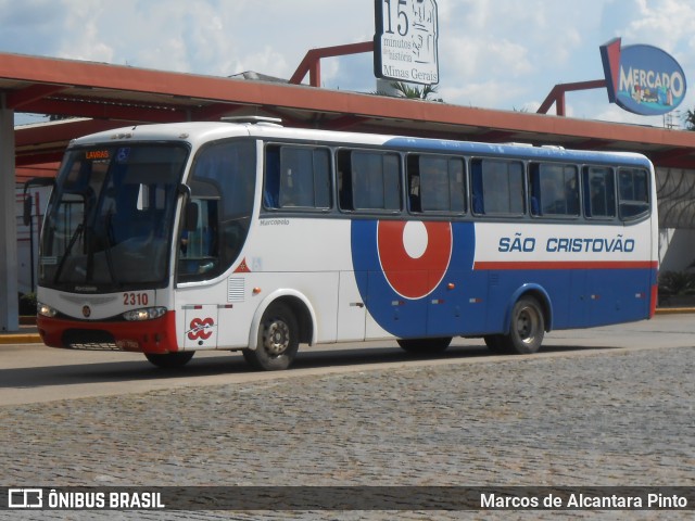 Viação São Cristóvão 2310 na cidade de Perdões, Minas Gerais, Brasil, por Marcos de Alcantara Pinto. Número da foto: #9684136.