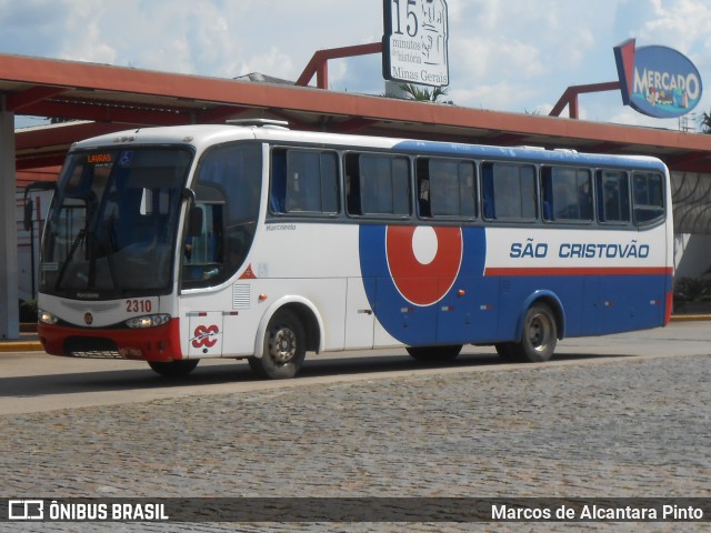 Viação São Cristóvão 2310 na cidade de Perdões, Minas Gerais, Brasil, por Marcos de Alcantara Pinto. ID da foto: 9684136.