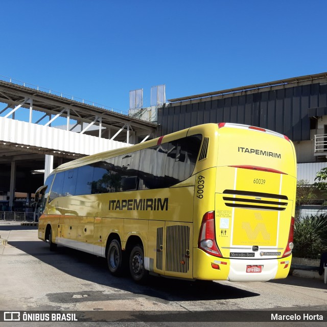 Viação Itapemirim 60039 na cidade de Rio de Janeiro, Rio de Janeiro, Brasil, por Marcelo Horta. Número da foto: #9682397.
