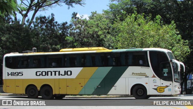 Empresa Gontijo de Transportes 14195 na cidade de São Paulo, São Paulo, Brasil, por FELIPE ALMEIDA. ID da foto: 9682941.