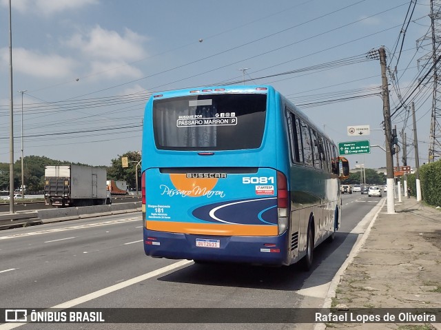 Empresa de Ônibus Pássaro Marron 5081 na cidade de São Paulo, São Paulo, Brasil, por Rafael Lopes de Oliveira. Número da foto: #9682264.