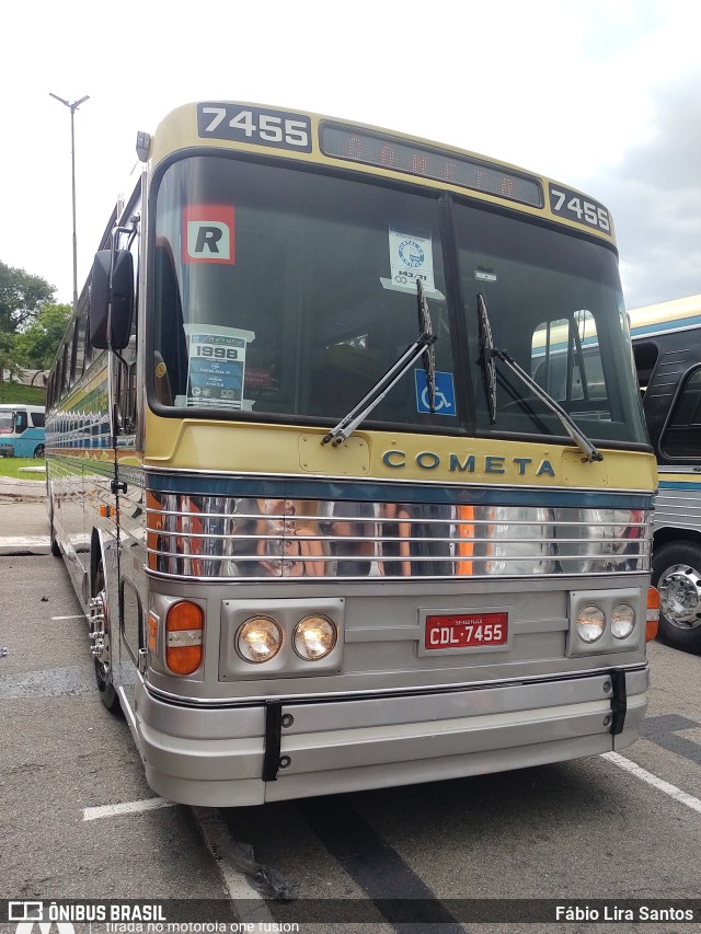 Viação Cometa 7455 na cidade de São Paulo, São Paulo, Brasil, por Fábio Lira Santos. ID da foto: 9684121.