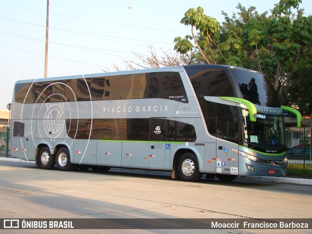 Viação Garcia 8633 na cidade de São Paulo, São Paulo, Brasil, por Moaccir  Francisco Barboza. ID da foto: 9684661.