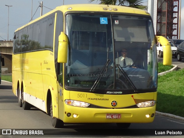 Viação Itapemirim 5011 na cidade de Vitória, Espírito Santo, Brasil, por Luan Peixoto. ID da foto: 9684916.