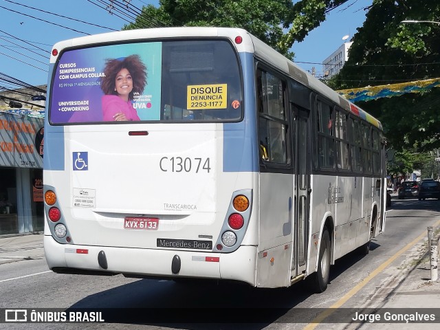 Transportes Barra C13074 na cidade de Rio de Janeiro, Rio de Janeiro, Brasil, por Jorge Gonçalves. ID da foto: 9684340.