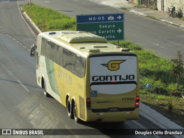 Empresa Gontijo de Transportes 17160 na cidade de Belo Horizonte, Minas Gerais, Brasil, por Douglas Célio Brandao. ID da foto: 9685342.