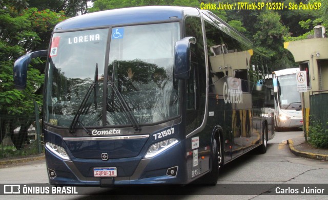 Viação Cometa 721507 na cidade de São Paulo, São Paulo, Brasil, por Carlos Júnior. Número da foto: #9683792.