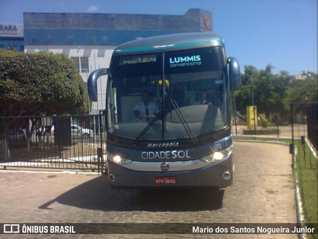 Viação Cidade Sol 5370 na cidade de Jequié, Bahia, Brasil, por Mario dos Santos Nogueira Junior. Número da foto: #9682253.