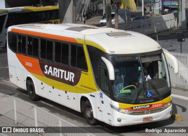 Saritur - Santa Rita Transporte Urbano e Rodoviário 24800 na cidade de Belo Horizonte, Minas Gerais, Brasil, por Rodrigo  Aparecido. ID da foto: 9687376.