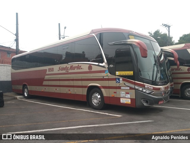 Santa Maria Fretamento e Turismo > Transportes Santa Maria(SP) 850 na cidade de São Bernardo do Campo, São Paulo, Brasil, por Agnaldo Penides. Número da foto: #9688388.