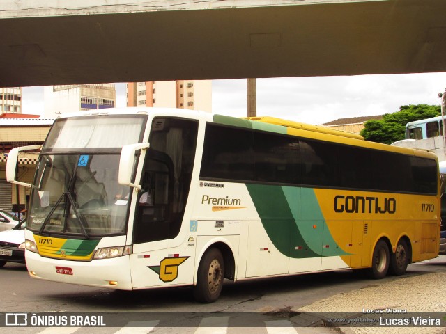 Empresa Gontijo de Transportes 11710 na cidade de Belo Horizonte, Minas Gerais, Brasil, por Lucas Vieira. ID da foto: 9686872.