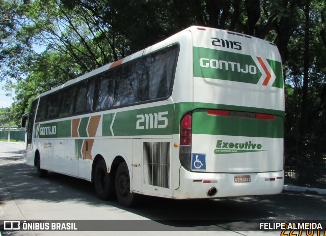 Empresa Gontijo de Transportes 21115 na cidade de São Paulo, São Paulo, Brasil, por FELIPE ALMEIDA. ID da foto: 9685702.