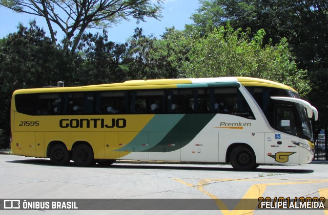 Empresa Gontijo de Transportes 21595 na cidade de São Paulo, São Paulo, Brasil, por FELIPE ALMEIDA. ID da foto: 9685662.