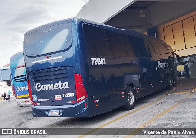 Viação Cometa 721503 na cidade de Sorocaba, São Paulo, Brasil, por Vicente de Paulo Alves. ID da foto: 9686254.