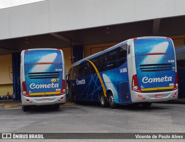 Viação Cometa 14106 na cidade de Sorocaba, São Paulo, Brasil, por Vicente de Paulo Alves. ID da foto: 9686255.