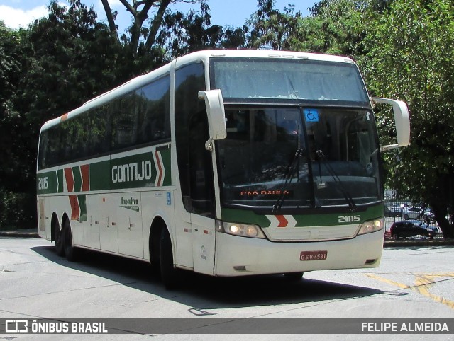 Empresa Gontijo de Transportes 21115 na cidade de São Paulo, São Paulo, Brasil, por FELIPE ALMEIDA. ID da foto: 9685699.