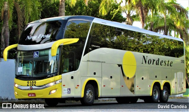 Viação Nordeste 2102 na cidade de Fortaleza, Ceará, Brasil, por David Candéa. Número da foto: #9686459.