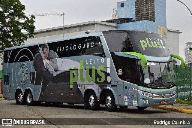 Viação Garcia 8824 na cidade de São Paulo, São Paulo, Brasil, por Rodrigo Coimbra. Número da foto: #9687981.