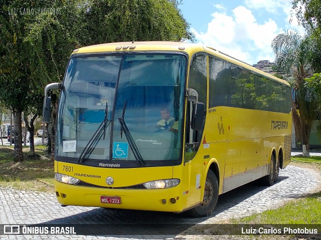 Viação Itapemirim 7801 na cidade de Juiz de Fora, Minas Gerais, Brasil, por Luiz Carlos Photobus. ID da foto: 9689384.