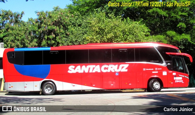 Viação Santa Cruz 29420 na cidade de São Paulo, São Paulo, Brasil, por Carlos Júnior. Número da foto: #9690948.