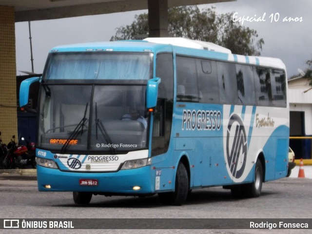 Auto Viação Progresso 6118 na cidade de Caruaru, Pernambuco, Brasil, por Rodrigo Fonseca. Número da foto: #9689582.