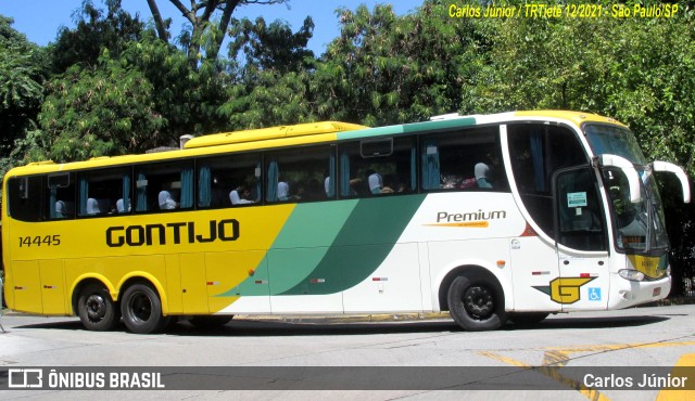 Empresa Gontijo de Transportes 14445 na cidade de São Paulo, São Paulo, Brasil, por Carlos Júnior. ID da foto: 9691215.