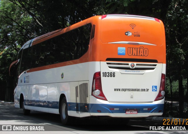Expresso União 10366 na cidade de São Paulo, São Paulo, Brasil, por FELIPE ALMEIDA. Número da foto: #9689047.