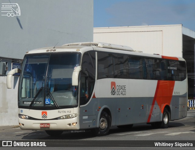 Viação Cidade do Aço RJ 174.112 na cidade de Rio de Janeiro, Rio de Janeiro, Brasil, por Whitiney Siqueira. ID da foto: 9689715.