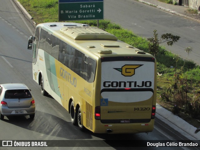 Empresa Gontijo de Transportes 14320 na cidade de Belo Horizonte, Minas Gerais, Brasil, por Douglas Célio Brandao. ID da foto: 9690539.