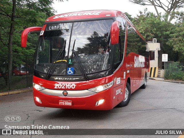 Viação Santa Cruz 202160 na cidade de São Paulo, São Paulo, Brasil, por JULIO SILVA. ID da foto: 9689231.