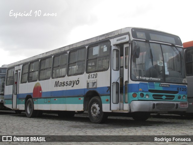 Empresa Auto Viação Massayó 6120 na cidade de Maceió, Alagoas, Brasil, por Rodrigo Fonseca. ID da foto: 9689791.