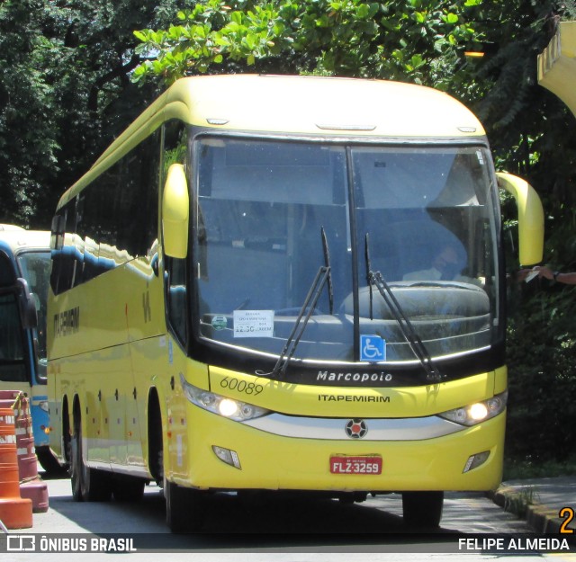 Viação Itapemirim 60089 na cidade de São Paulo, São Paulo, Brasil, por FELIPE ALMEIDA. ID da foto: 9689053.