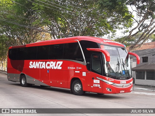 Viação Santa Cruz 22819 na cidade de São Paulo, São Paulo, Brasil, por JULIO SILVA. ID da foto: 9689196.