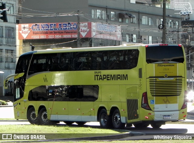 Viação Itapemirim 17019 na cidade de Vitória, Espírito Santo, Brasil, por Whitiney Siqueira. ID da foto: 9689677.