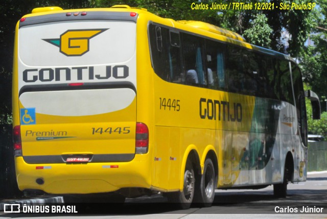 Empresa Gontijo de Transportes 14445 na cidade de São Paulo, São Paulo, Brasil, por Carlos Júnior. ID da foto: 9691209.