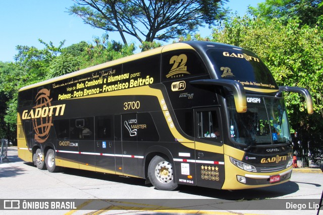 Auto Viação Gadotti 3700 na cidade de São Paulo, São Paulo, Brasil, por Diego Lip. Número da foto: #9689297.