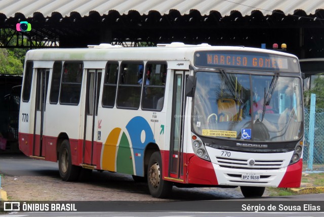 TCA - Transporte Coletivo de Araras 770 na cidade de Araras, São Paulo, Brasil, por Sérgio de Sousa Elias. ID da foto: 9694099.