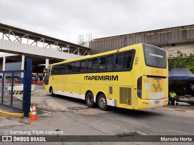 Viação Itapemirim 9501 na cidade de Rio de Janeiro, Rio de Janeiro, Brasil, por Marcelo Horta. Número da foto: #9692808.