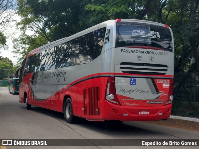 Empresa de Ônibus Pássaro Marron 5944 na cidade de São Paulo, São Paulo, Brasil, por Espedito de Brito Gomes. ID da foto: 9691709.