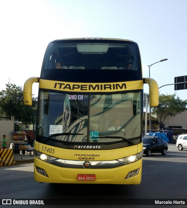 Viação Itapemirim 17405 na cidade de Rio de Janeiro, Rio de Janeiro, Brasil, por Marcelo Horta. Número da foto: #9692851.