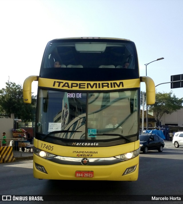 Viação Itapemirim 17405 na cidade de Rio de Janeiro, Rio de Janeiro, Brasil, por Marcelo Horta. ID da foto: 9692851.