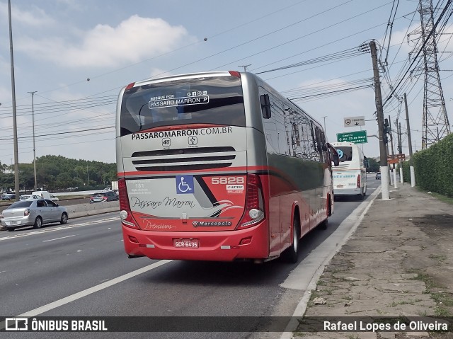 Empresa de Ônibus Pássaro Marron 5828 na cidade de São Paulo, São Paulo, Brasil, por Rafael Lopes de Oliveira. ID da foto: 9692925.