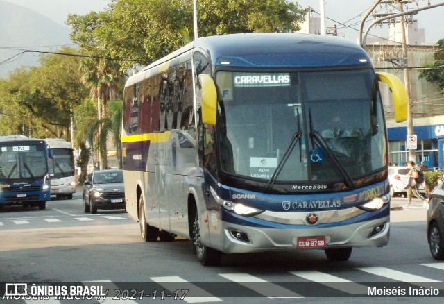 Caravellas Transportes e Turismo 2002 na cidade de Cubatão, São Paulo, Brasil, por Moiséis Inácio. ID da foto: 9692314.