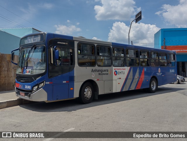 Auto Ônibus Moratense 26.065 na cidade de Franco da Rocha, São Paulo, Brasil, por Espedito de Brito Gomes. Número da foto: #9691697.