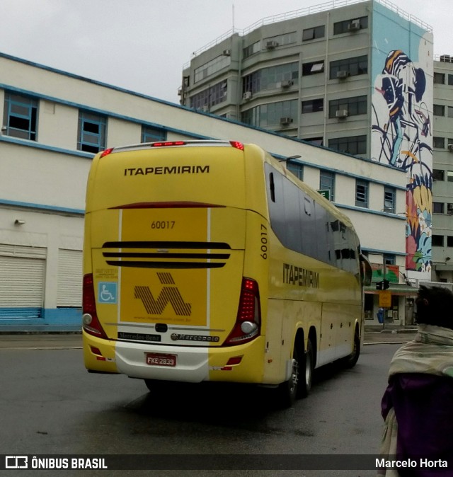 Viação Itapemirim 60017 na cidade de Rio de Janeiro, Rio de Janeiro, Brasil, por Marcelo Horta. ID da foto: 9692847.